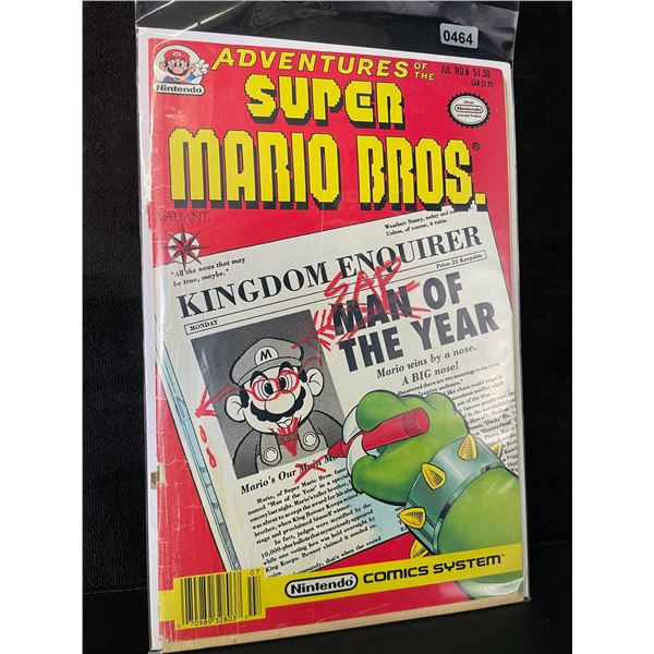 1 Adventures of the Super Mario Bros. #6 Nintendo Comic (Valiant Comics)