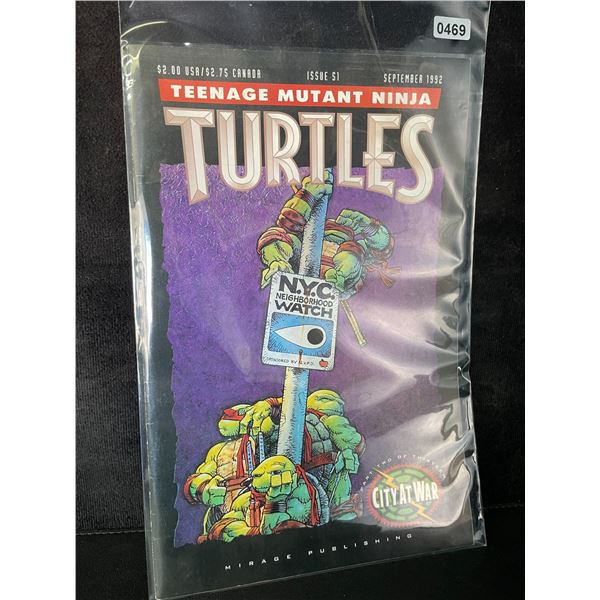 1 Teenage Mutant Ninja Turtles Issue 51 Sept. 1992 Comic (Mirage Publishing)
