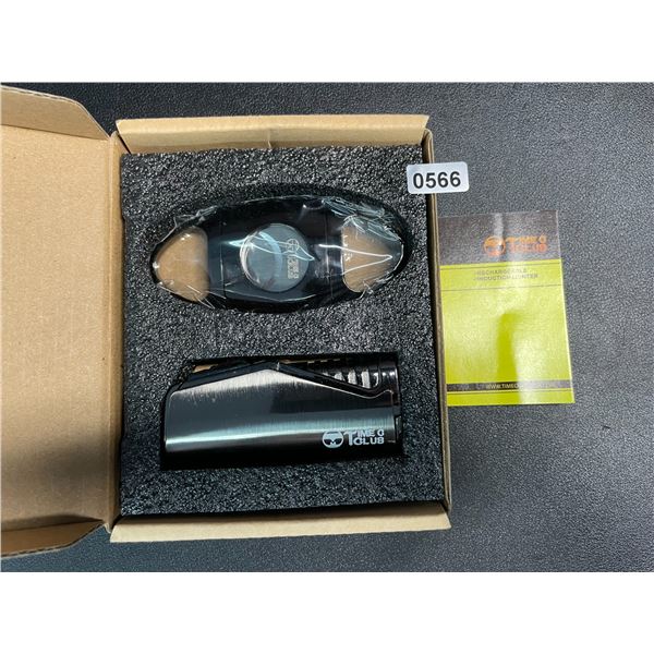 1 Time C Club 3 Jet Flame Lighter and Cigar Cutter Set - New