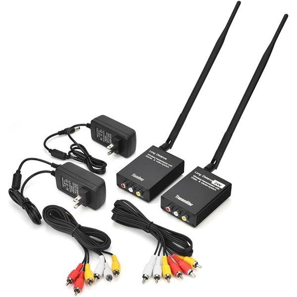 1 Long Distance Transmitter & Receiver; 100V-240V 2.4G Audio/Video Transmitter & Receiver - New