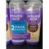 Image 2 : 2 Double-Packs of Swiffer Power Mop Wood Floor Cleaners (Lemon); 2 x 750ml Bottles Each - New