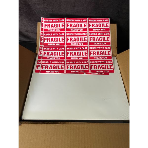 500-Pack Box of Full-Sheet Shipping Labels (8.5" x 11" Label Size) - New (dmg box)