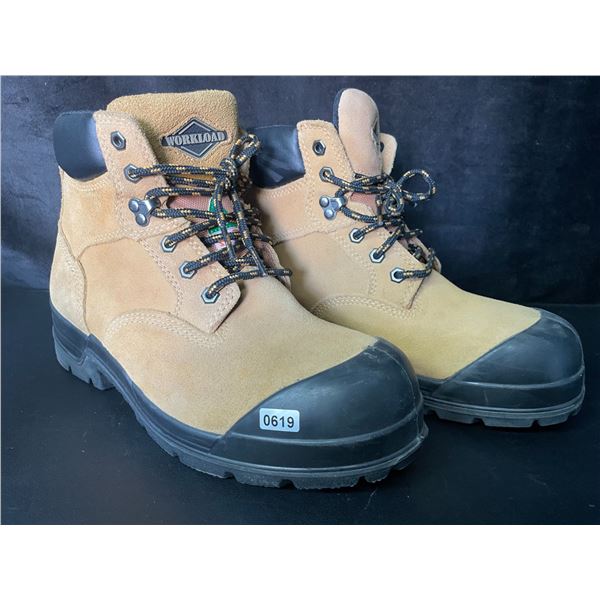1 Pair of Workload Men's Safety Steel-Toe Work Boots - Size 9 - Open Box/No Box