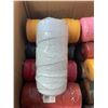 Image 2 : Box of 34 Rolls of Assorted Color Macrame Yarn/Cord - Great for Crafts, Hanging Plants, etc. New
