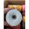 Image 3 : Box of 34 Rolls of Assorted Color Macrame Yarn/Cord - Great for Crafts, Hanging Plants, etc. New