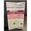 Image 2 : 2 Vigority Estrogen Creams for Women - 120g Each - New Sealed