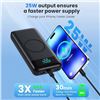 Image 3 : 1 High-Capacity Power Bank (40,800mAh) Portable Charger w/ 3-Built In Cables/Wireless Charging - New