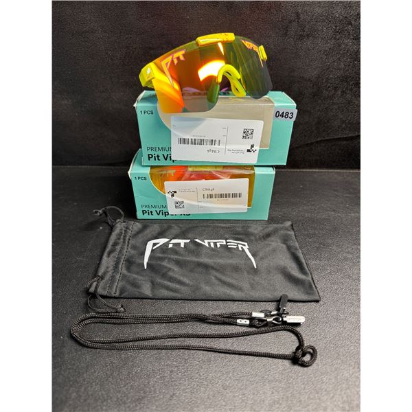 2 Pairs of Kids/Youth Polarized Pit Viper Sun Glasses - New