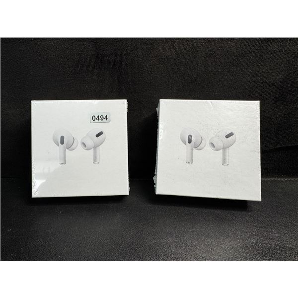 2 Pairs of Wireless Earbuds (AirPod Style Dupes) with Wireless Charging Cases - New