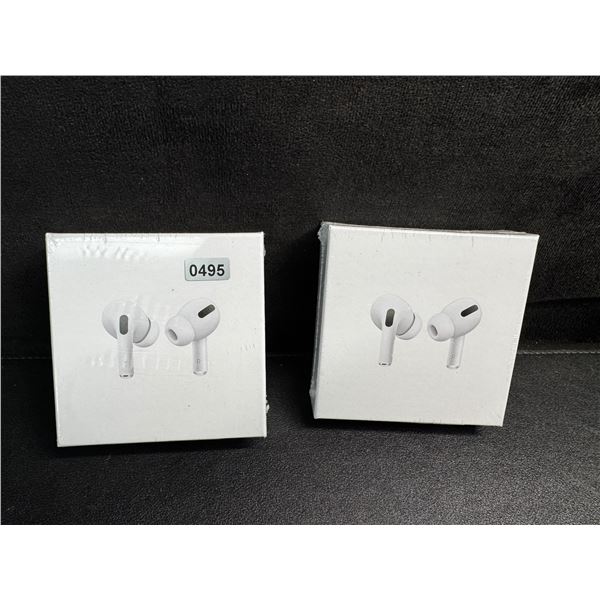 2 Pairs of Wireless Earbuds (AirPod Style Dupes) with Wireless Charging Cases - New