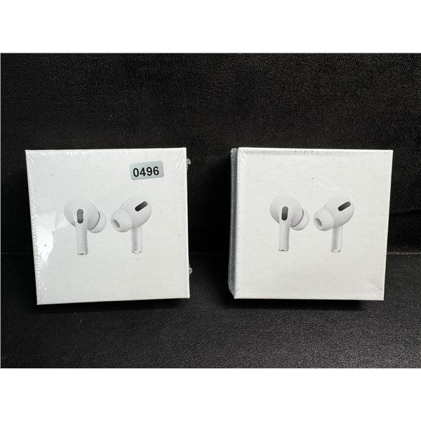 2 Pairs of Wireless Earbuds (AirPod Style Dupes) with Wireless Charging Cases - New