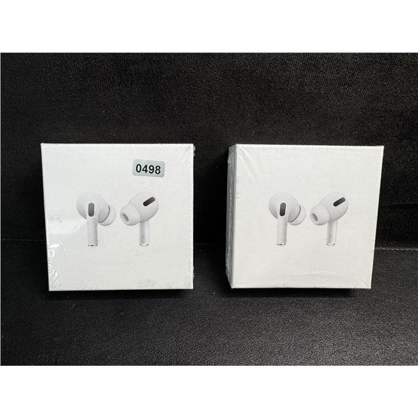 2 Pairs of Wireless Earbuds (AirPod Style Dupes) with Wireless Charging Cases - New