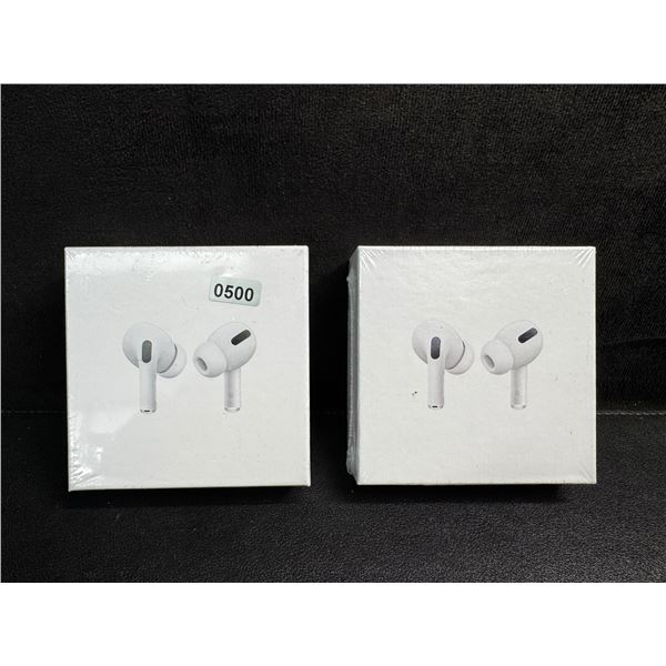 2 Pairs of Wireless Earbuds (AirPod Style Dupes) with Wireless Charging Cases - New