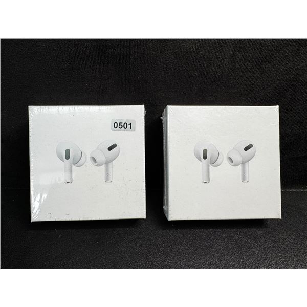 2 Pairs of Wireless Earbuds (AirPod Style Dupes) with Wireless Charging Cases - New