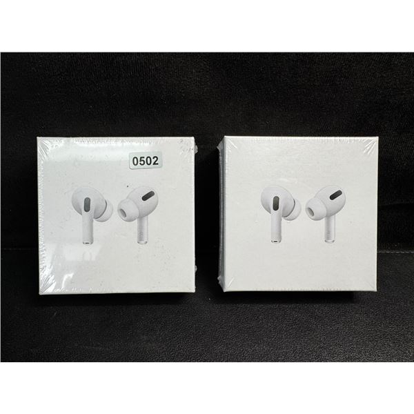 2 Pairs of Wireless Earbuds (AirPod Style Dupes) with Wireless Charging Cases - New