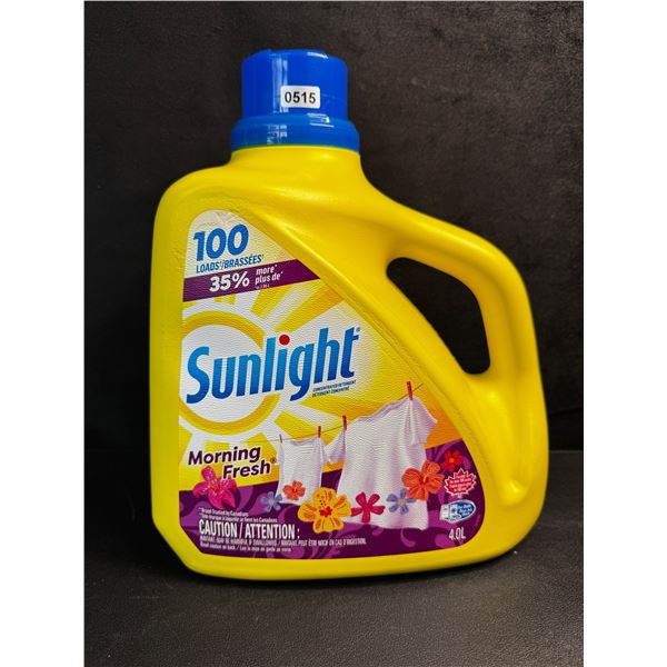 1 4.0L Bottle of Sunlight Morning Fresh Laundry Detergent 100 Load Count - New
