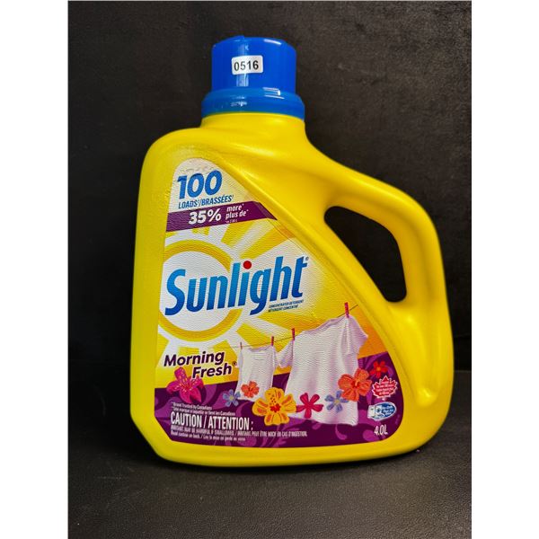 1 4.0L Bottle of Sunlight Morning Fresh Laundry Detergent 100 Load Count - New