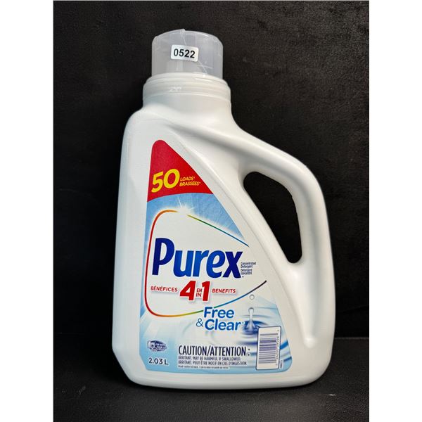 1 Bottle of Pyrex 4IN1 Free and Clear Laundry Detergent 50 Load Count - New