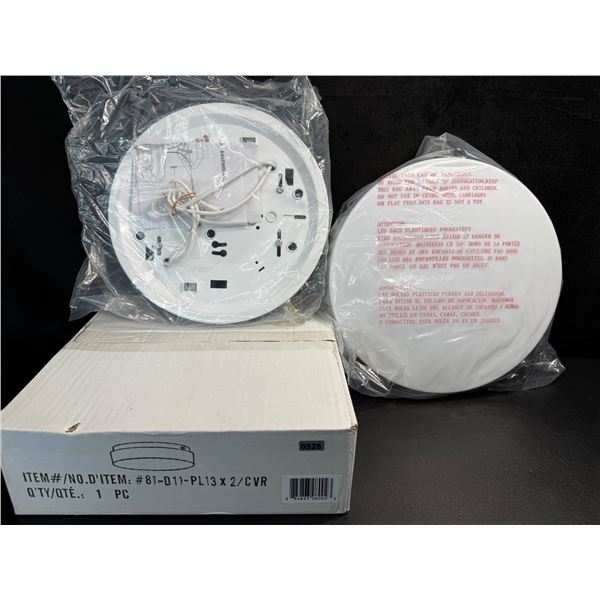 1 Shielded Round 11" 2x13watt Compact Fluorescent Light Fixture - New