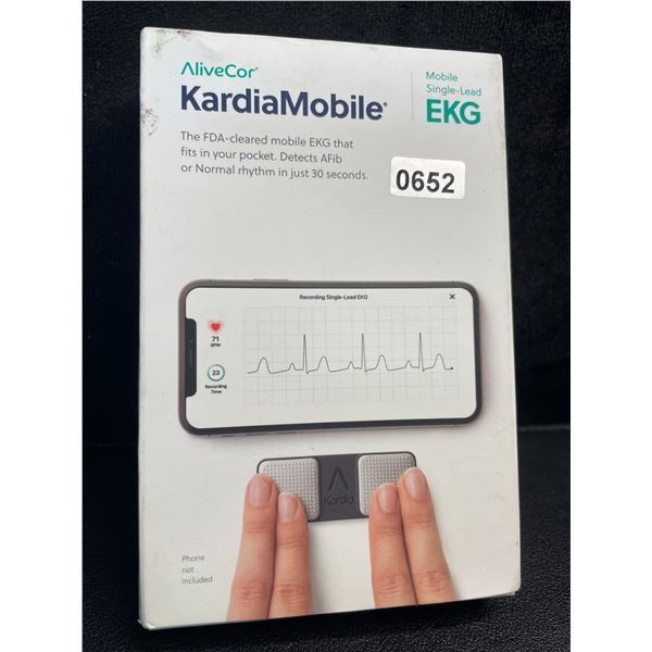 1 KardiaMobile Personal Mobile EKG Monitor - Detects AFib/Irregular Heart Rhythms - New