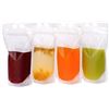 Image 1 : 5 Multi-Packs of Transparent Drink Pouches/Portable Juice Bags (50PCS Each/250 PCS) - New