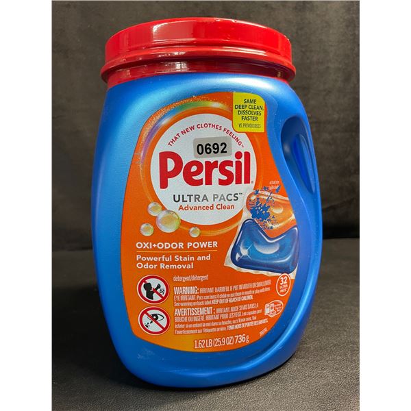 Persil Ultra Pacs Oxi+Odor Powerful Stain/Odor Removal Laundry Detergent Pods - 1.62lb Tub - New
