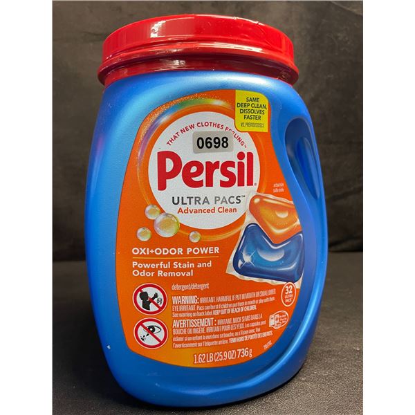 Persil Ultra Pacs Oxi+Odor Powerful Stain/Odor Removal Laundry Detergent Pods - 1.62lb Tub - New