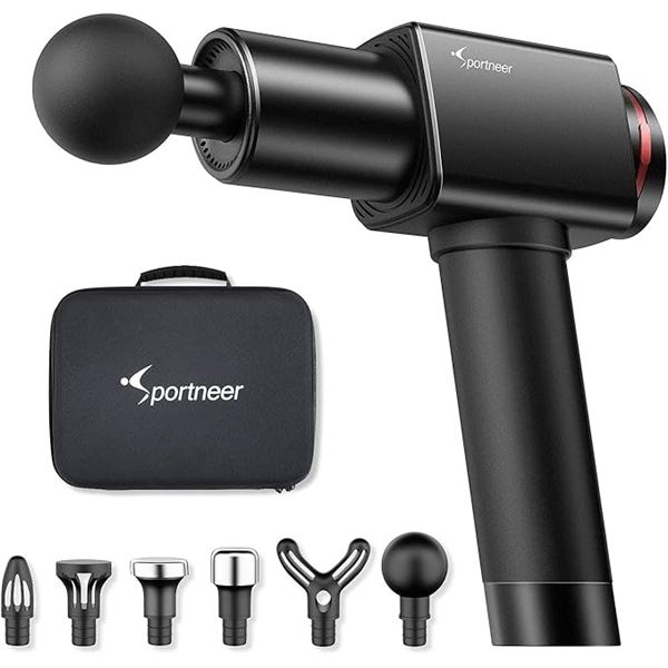 1 Sportneer Portable Handheld Deep-Tissue Massage Gun for Pain Relief - NEW SEALED!!