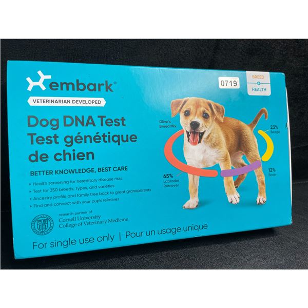 1 Embark Dog DNA Test - Dog Breed/Health DNA Identification Kit - Brand New!