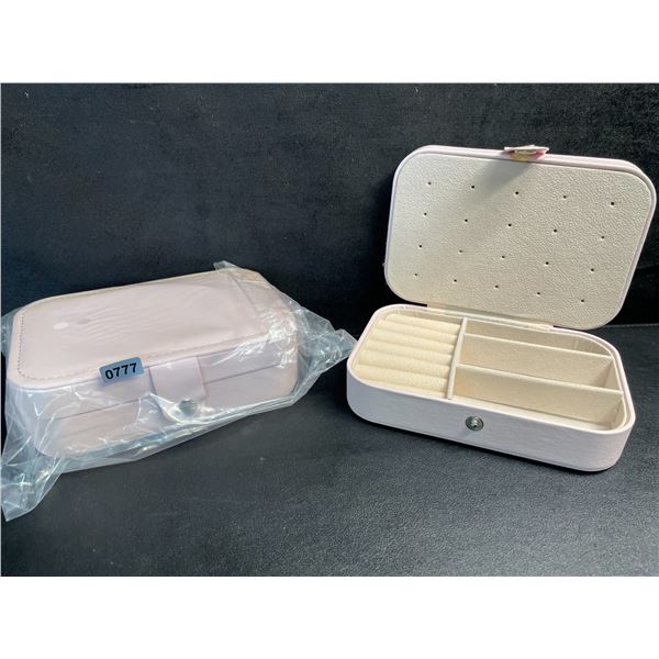 2 Pink Jewelry Storage Boxes - New