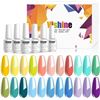 Image 1 : Vishine 24-Colour Gel Nail Polish Set; UV/LED Soak-Off - Brand New!
