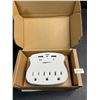 Image 1 : 1 AmazonBasics 3-Outlet Surge Protector Wall-Outlet Extender w/ 2 USB Ports - New