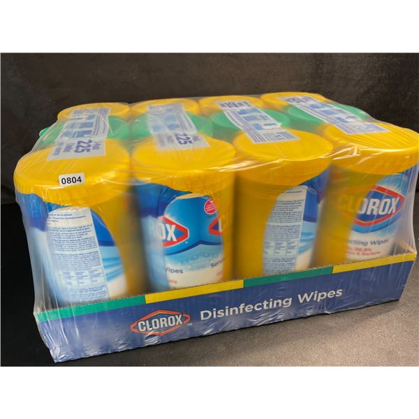 1 Case of Clorox Disinfecting Wipes; 12 Tubs Included! (900 Wipes Total) - New Sealed