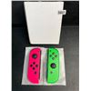 Image 1 : 1 Pair of L+R Neon Joy-Con Controllers for Nintendo Switch (Green/Pink) - Brand New