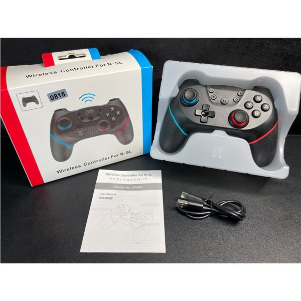 1 Wireless Controller for Nintendo Switch - Blue/Red - USB-C Rechargeable - New
