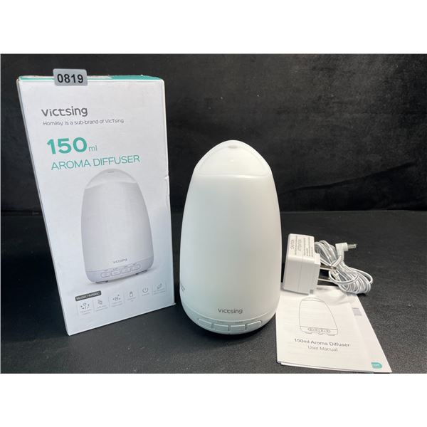 1 Victsing 150ml Aroma/Essential Oil Scent Diffuser Humidifier w/ Colorful LED Night Light - New