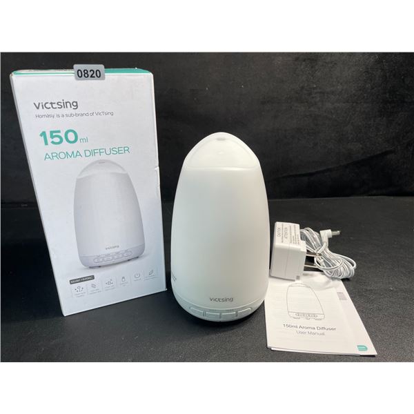 1 Victsing 150ml Aroma/Essential Oil Scent Diffuser Humidifier w/ Colorful LED Night Light - New