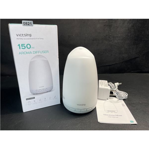 1 Victsing 150ml Aroma/Essential Oil Scent Diffuser Humidifier w/ Colorful LED Night Light - New