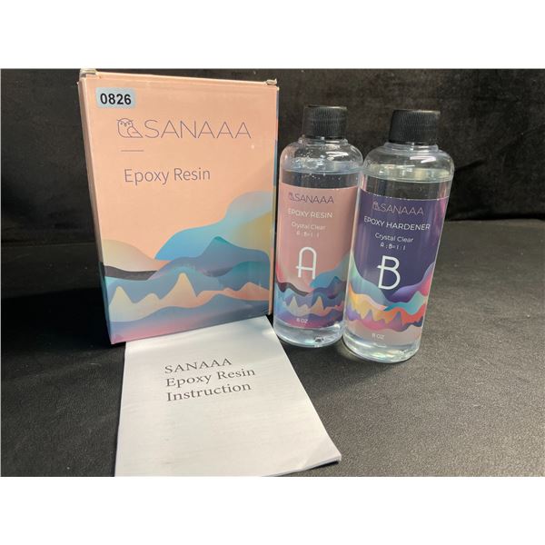 1 Crystal Clear Epoxy Resin Kit (16oz) - Brand New