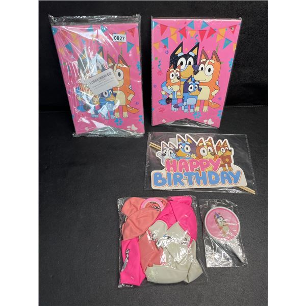 2 Bluey Themed Birthday Party Supply Sets - New