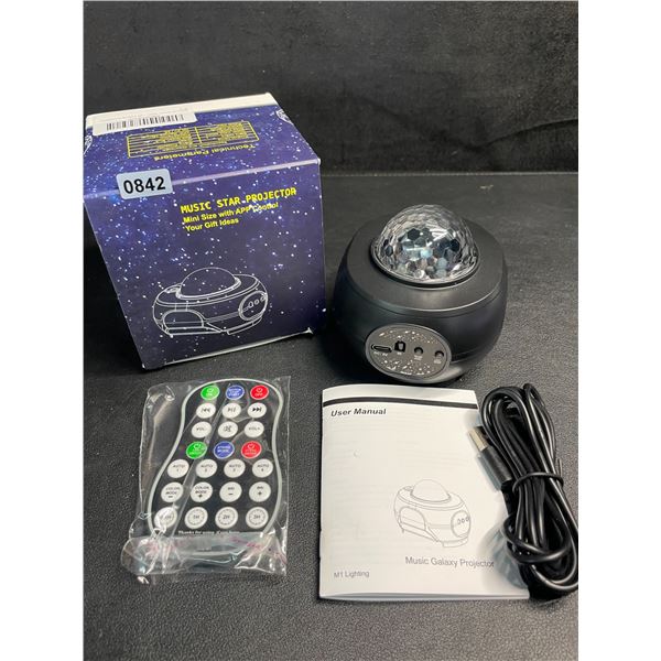 1 Music Star Night Light Galaxy Projector with App Control/Remote Control - New