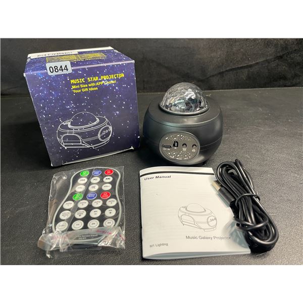 1 Music Star Night Light Galaxy Projector with App Control/Remote Control - New