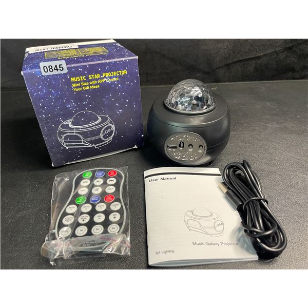 1 Music Star Night Light Galaxy Projector with App Control/Remote Control - New