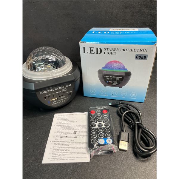 1 LED Starry Night Light Projector/Star Night Light w/ Remote - Brand New