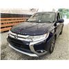 Image 3 : 2017 MITSUBISHI OUTLANDER "NO RESERVE", BLUE, 167487 KMS, FOUR WHEEL DRIVE. - D612165