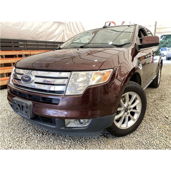 2009 FORD EDGE, MAROON, 233533 KMS, ALL WHEEL DRIVE. - DA80717
