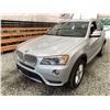 Image 3 : 2013 BMW X3, SILVER, 169764 KMS, ALL WHEEL DRIVE. - DA24880