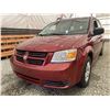 Image 2 : 2010 DODGE GRAND CARAVAN, RED, 138788 KMS, FRONT WHEEL DRIVE. - D487793