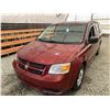 Image 3 : 2010 DODGE GRAND CARAVAN, RED, 138788 KMS, FRONT WHEEL DRIVE. - D487793