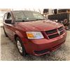 Image 8 : 2010 DODGE GRAND CARAVAN, RED, 138788 KMS, FRONT WHEEL DRIVE. - D487793